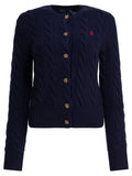 Polo Ralph Lauren Wool And Cashmere Cardigan With Logo