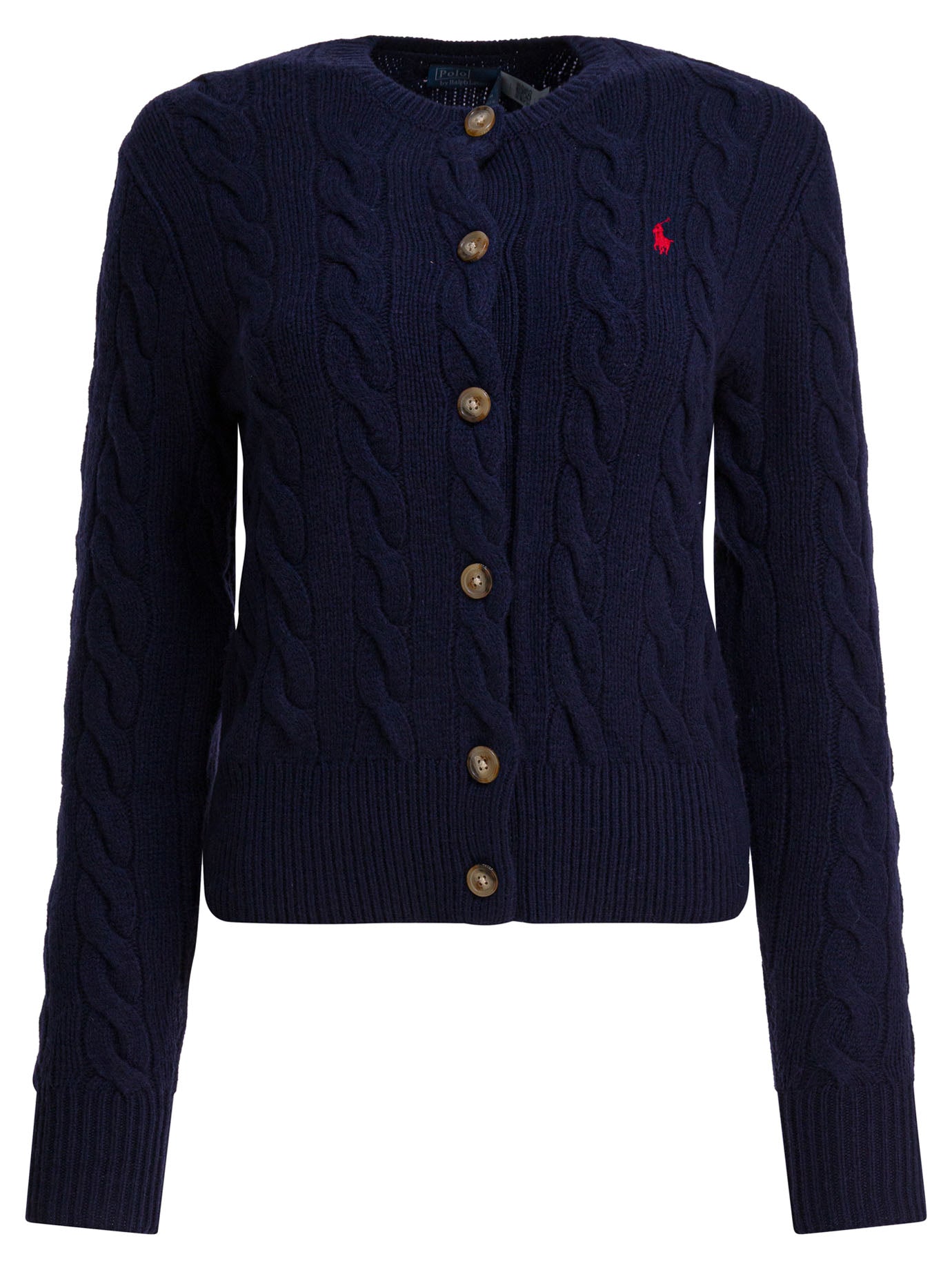 Polo Ralph Lauren Wool And Cashmere Cardigan With Logo