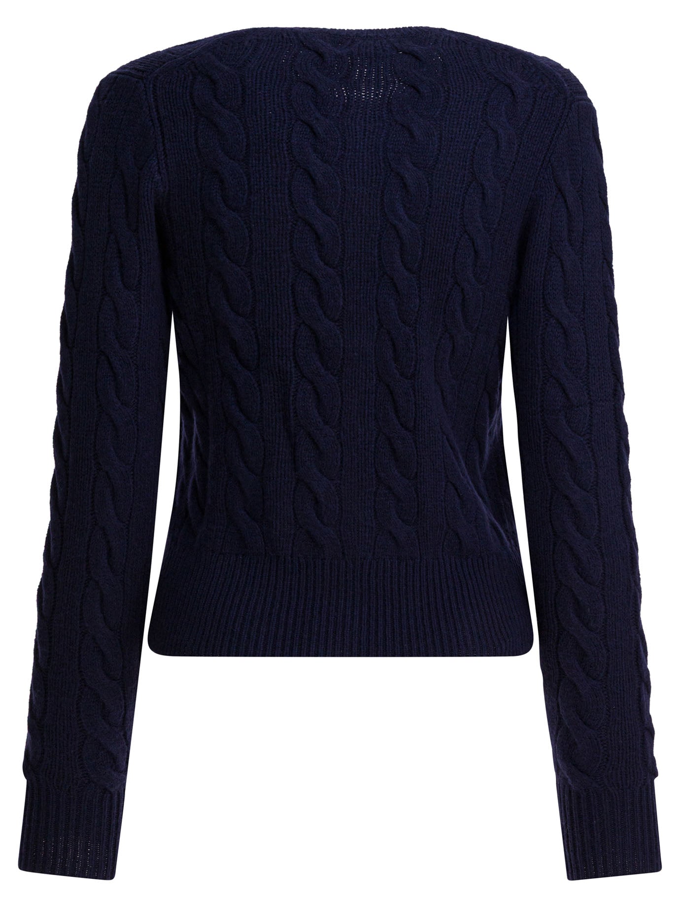 Polo Ralph Lauren Wool And Cashmere Cardigan With Logo