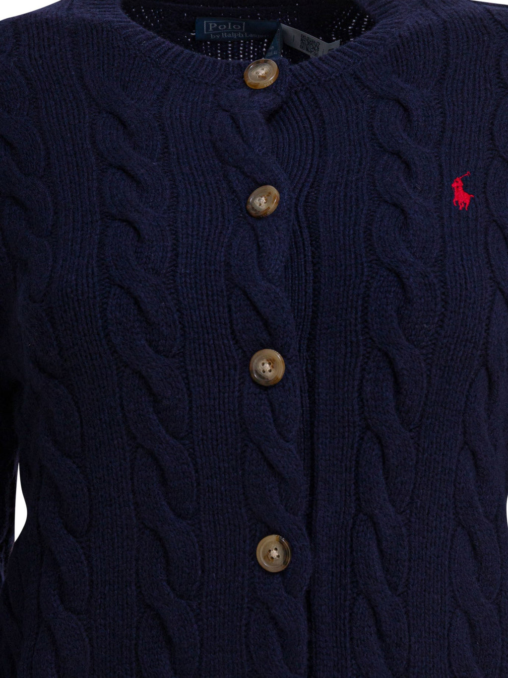 Polo Ralph Lauren Wool And Cashmere Cardigan With Logo