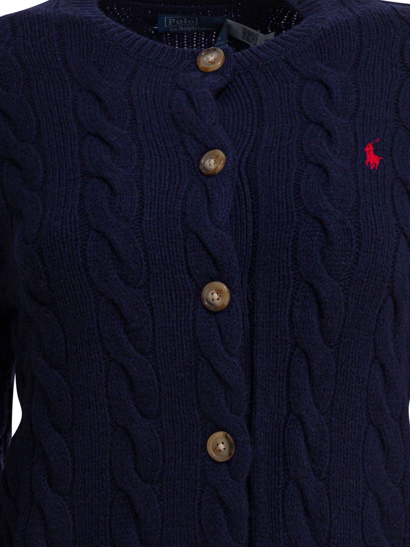 Polo Ralph Lauren Wool And Cashmere Cardigan With Logo
