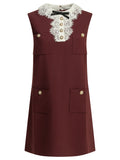 Self Portrait Short Dress With Lace Detail