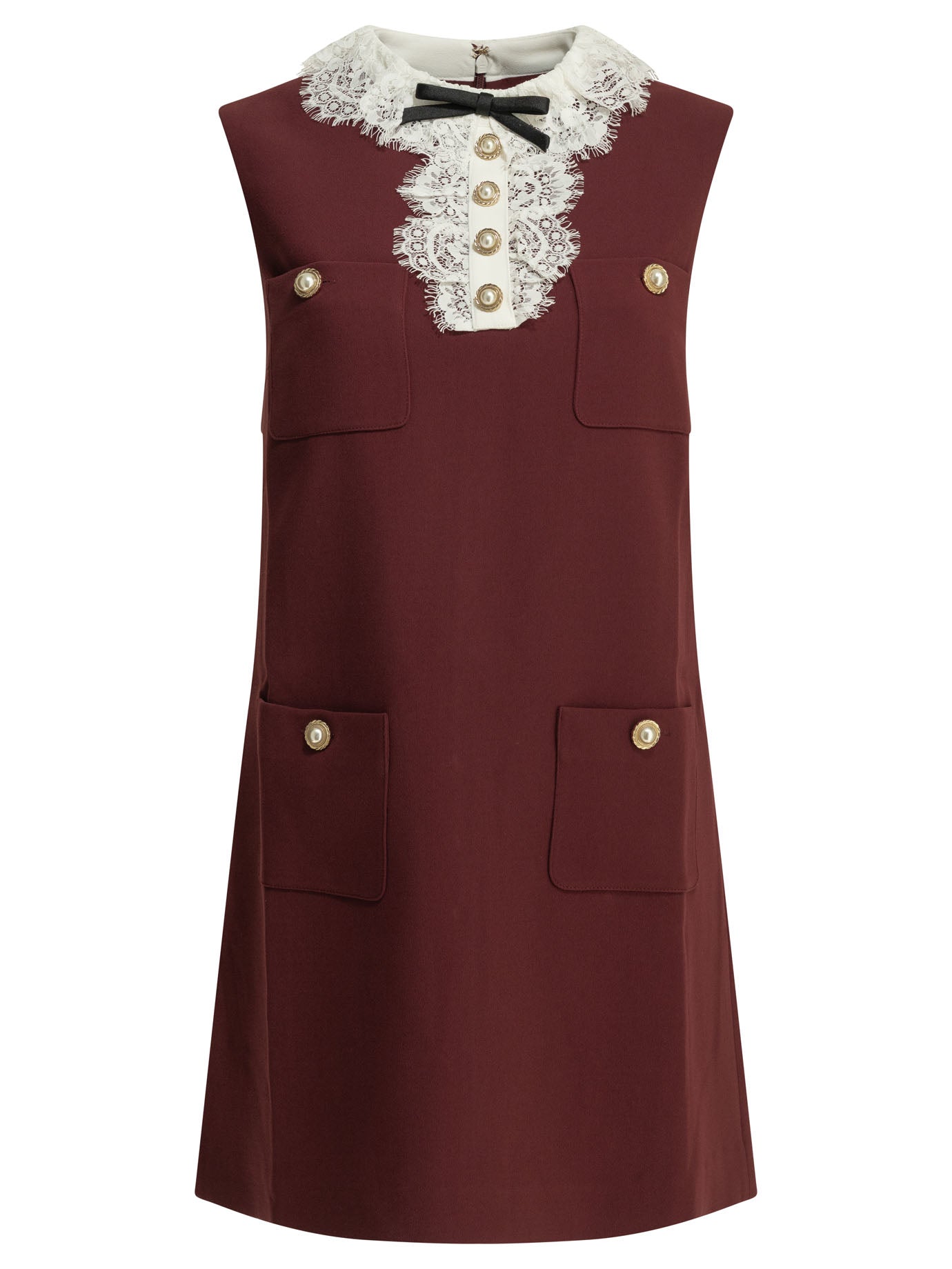 Self Portrait Short Dress With Lace Detail