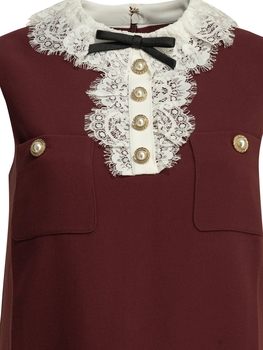 Self Portrait Short Dress With Lace Detail
