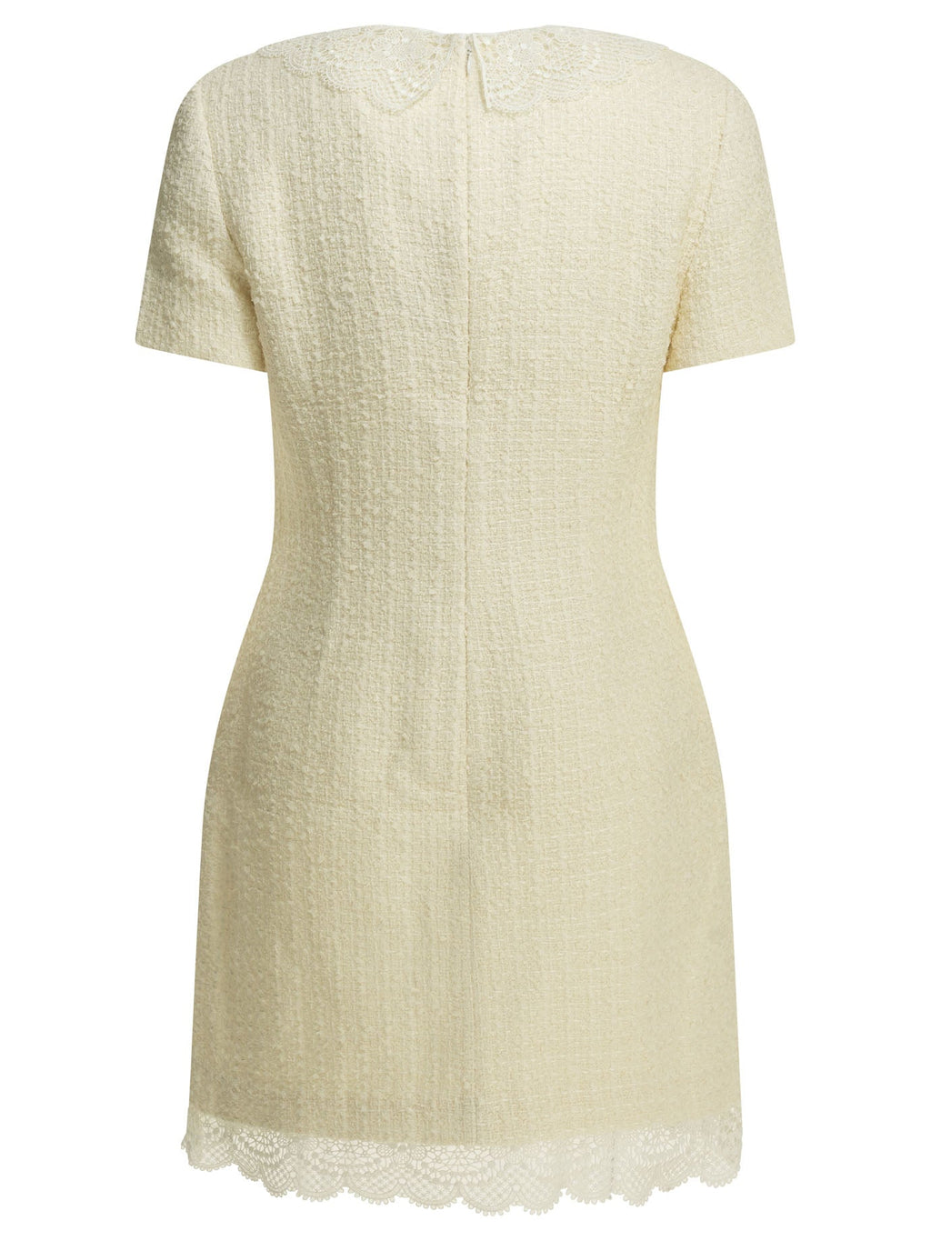 Self Portrait Short Dress With Lace Details
