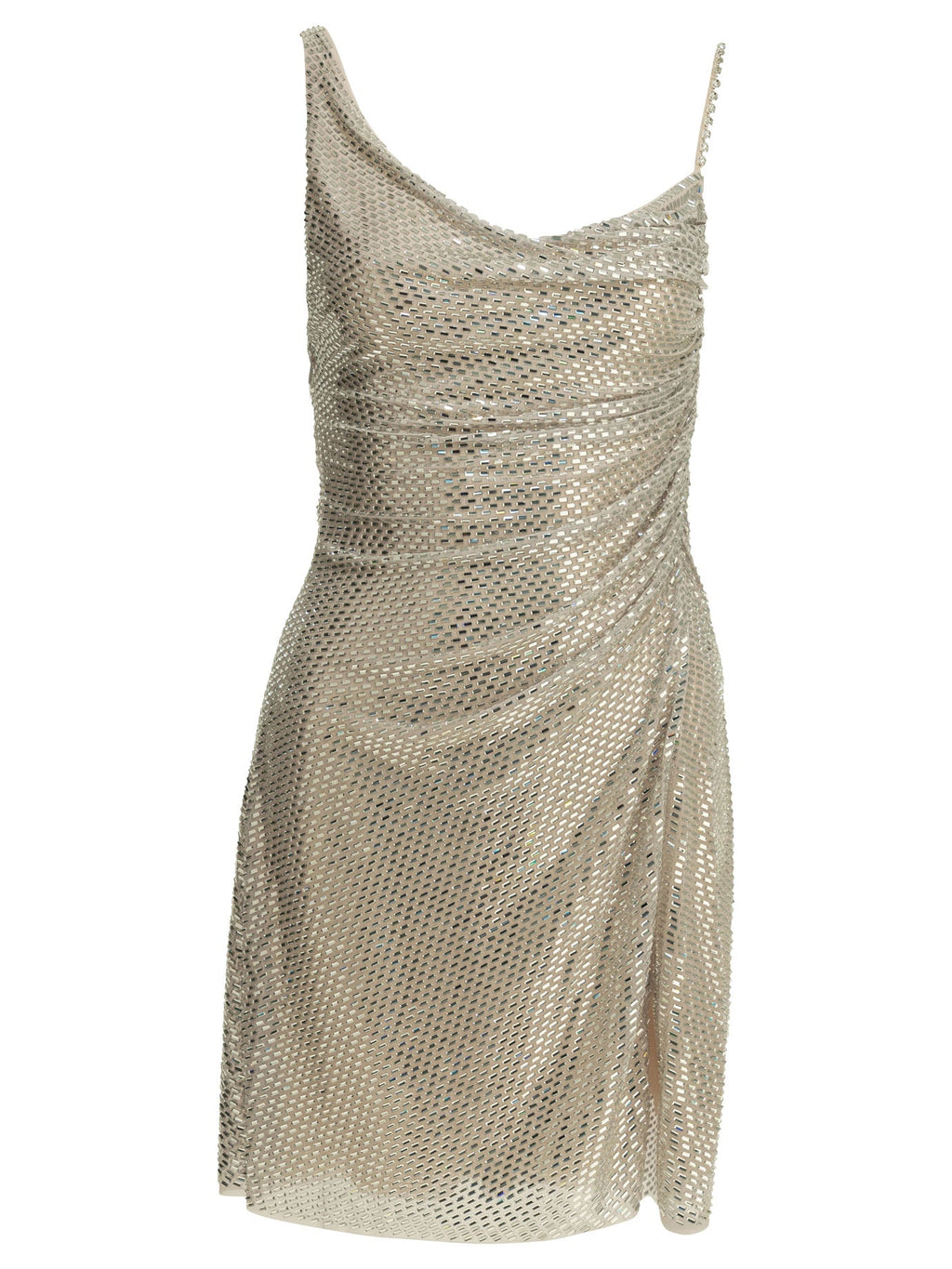 Self Portrait Short Dress With Rhinestones