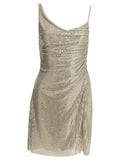 Self Portrait Short Dress With Rhinestones
