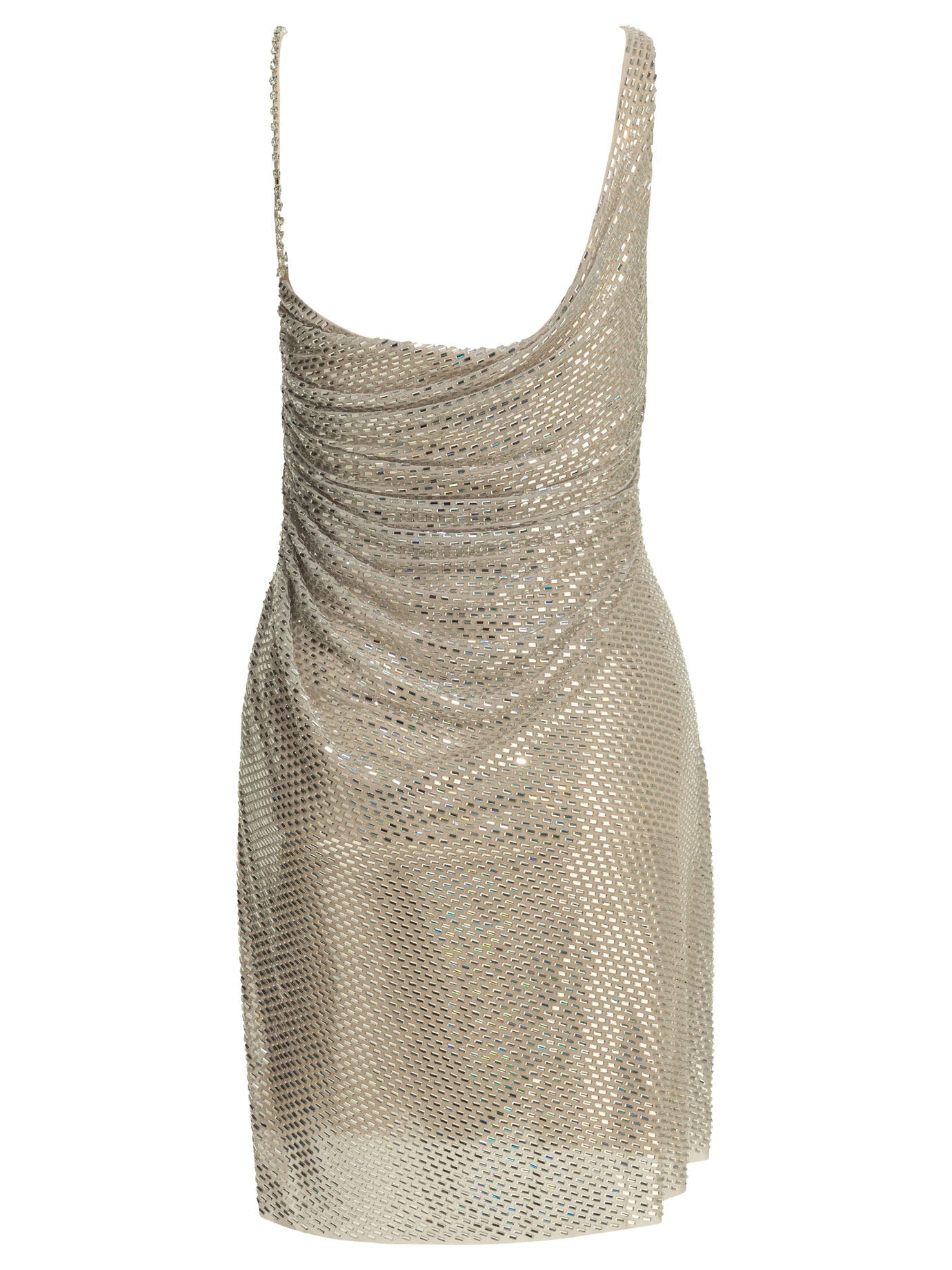 Self Portrait Short Dress With Rhinestones