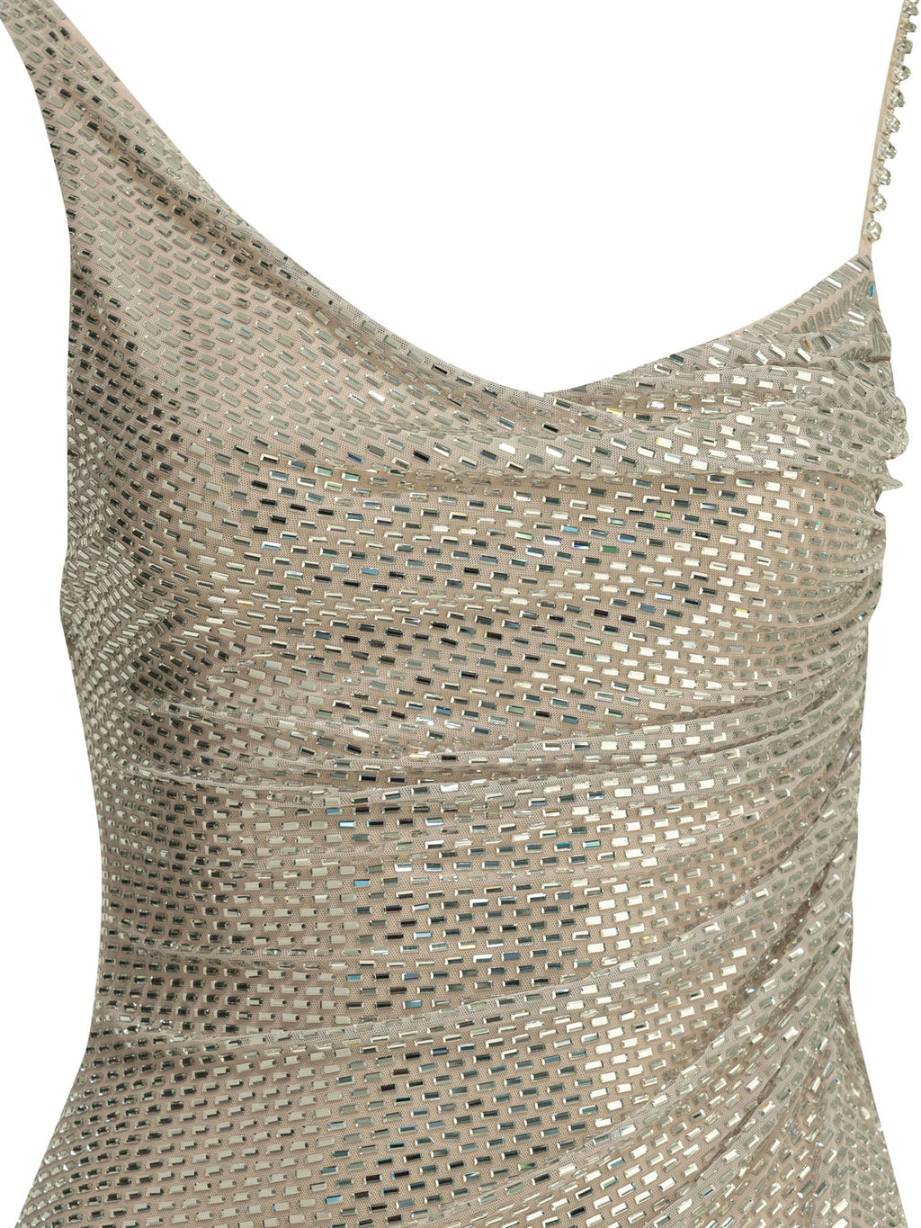 Self Portrait Short Dress With Rhinestones
