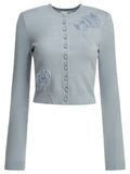 Self Portrait Embroidered Cardigan