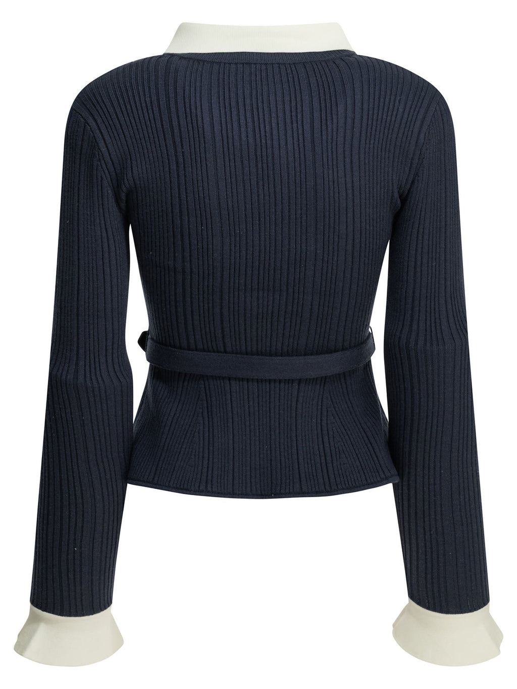 Self Portrait Woven Knit Cardigan