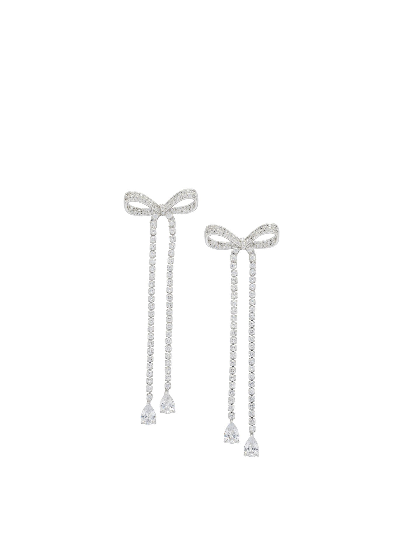 Self Portrait Dangling Earrings With Crystals