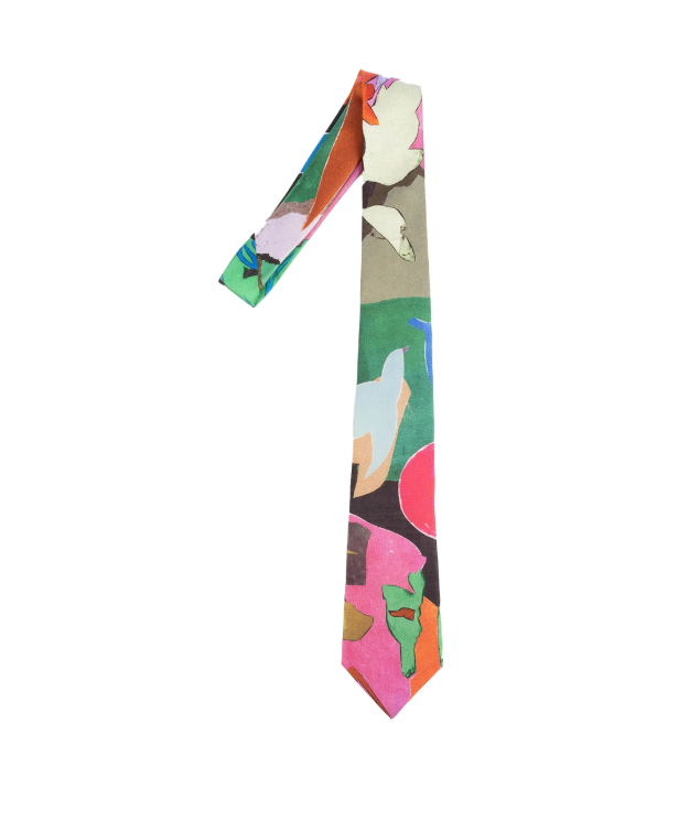 Paul Smith Men Tie River Collage