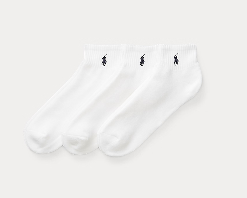 Ralph Lauren Cotton Blend Sprt Qrtr Sk Akl 3 Pk