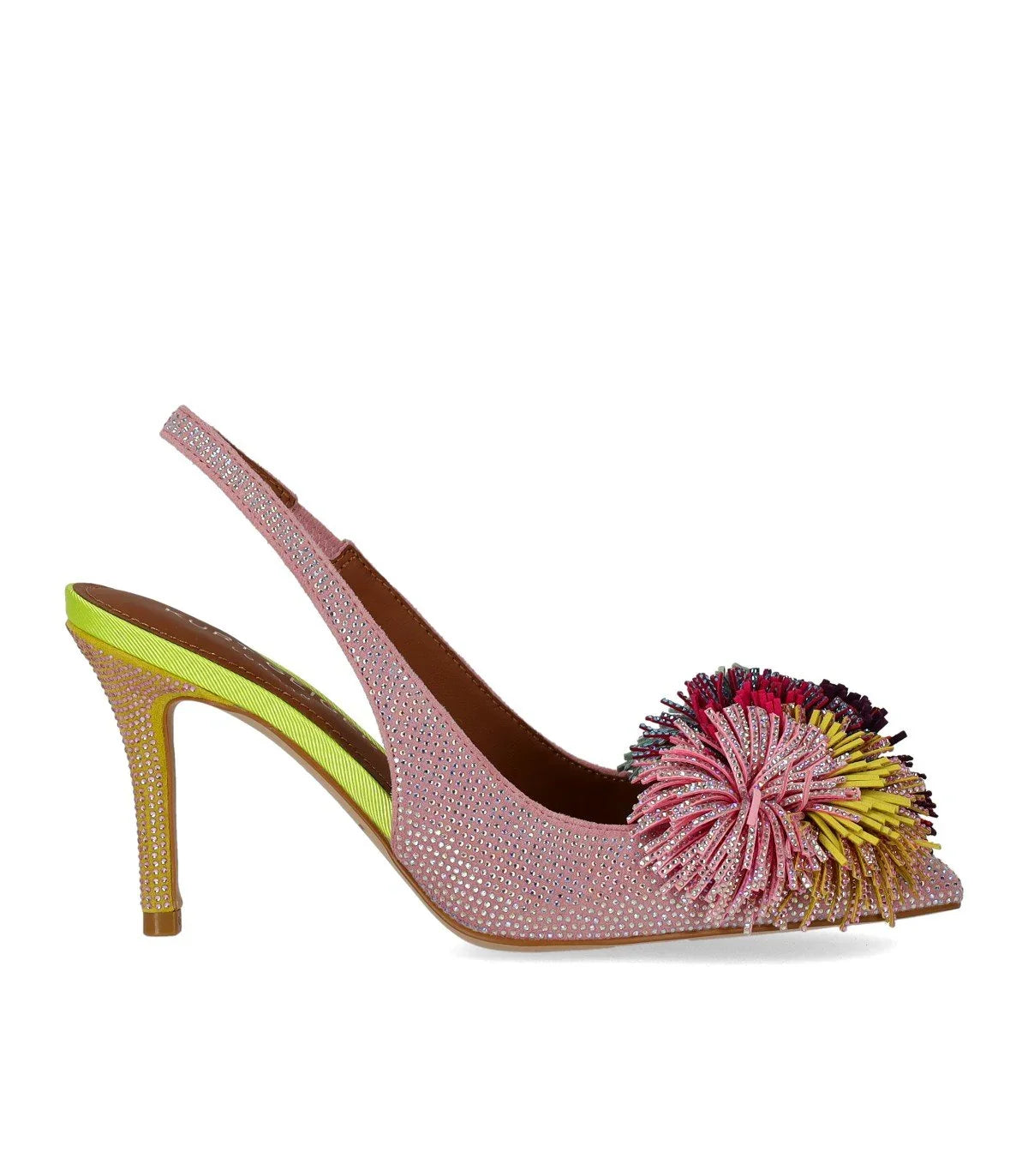 Kurt Geiger Pom Pom Pink Slingback Pump