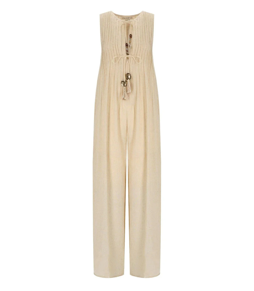 Pahiesa Formentera Ecru Jumpsuit