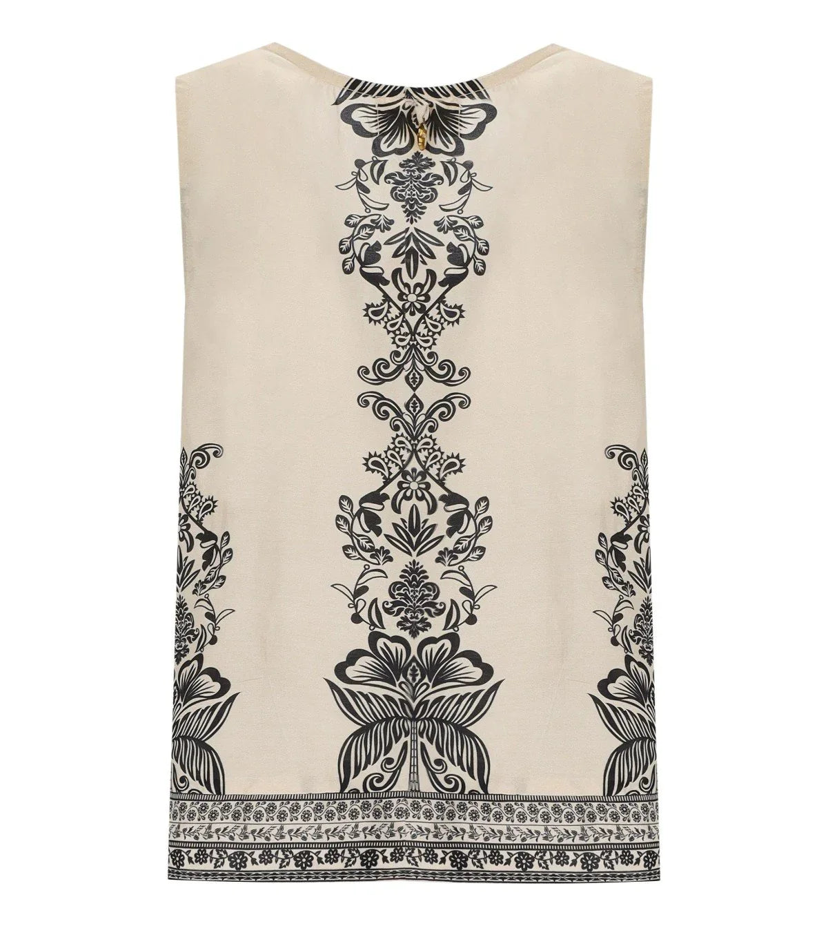 Pahiesa Formentera Ecru And Black Top
