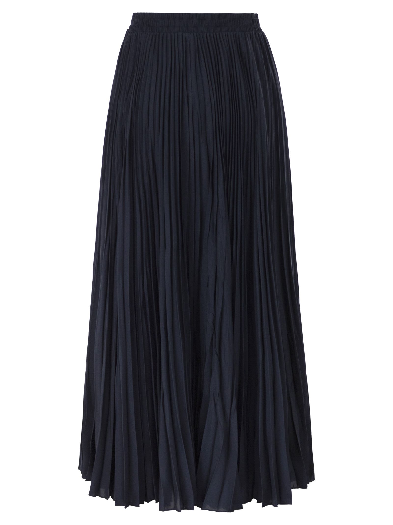Weekend Maxmara Wkdfoggia Long Pleated Skirt In Fluid Fabric