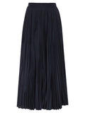 Weekend Maxmara Wkdfoggia Long Pleated Skirt In Fluid Fabric