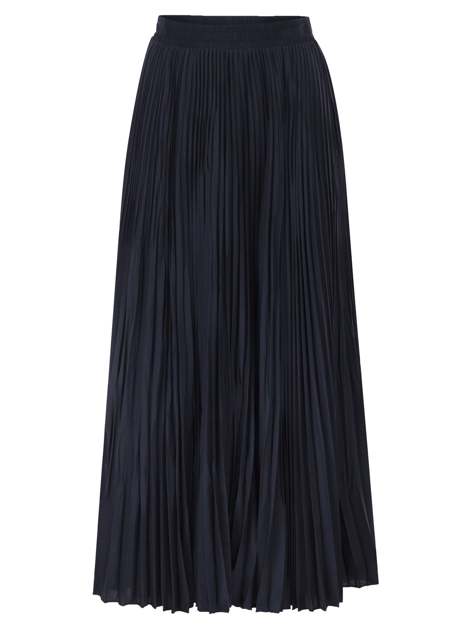 Weekend Maxmara Wkdfoggia Long Pleated Skirt In Fluid Fabric