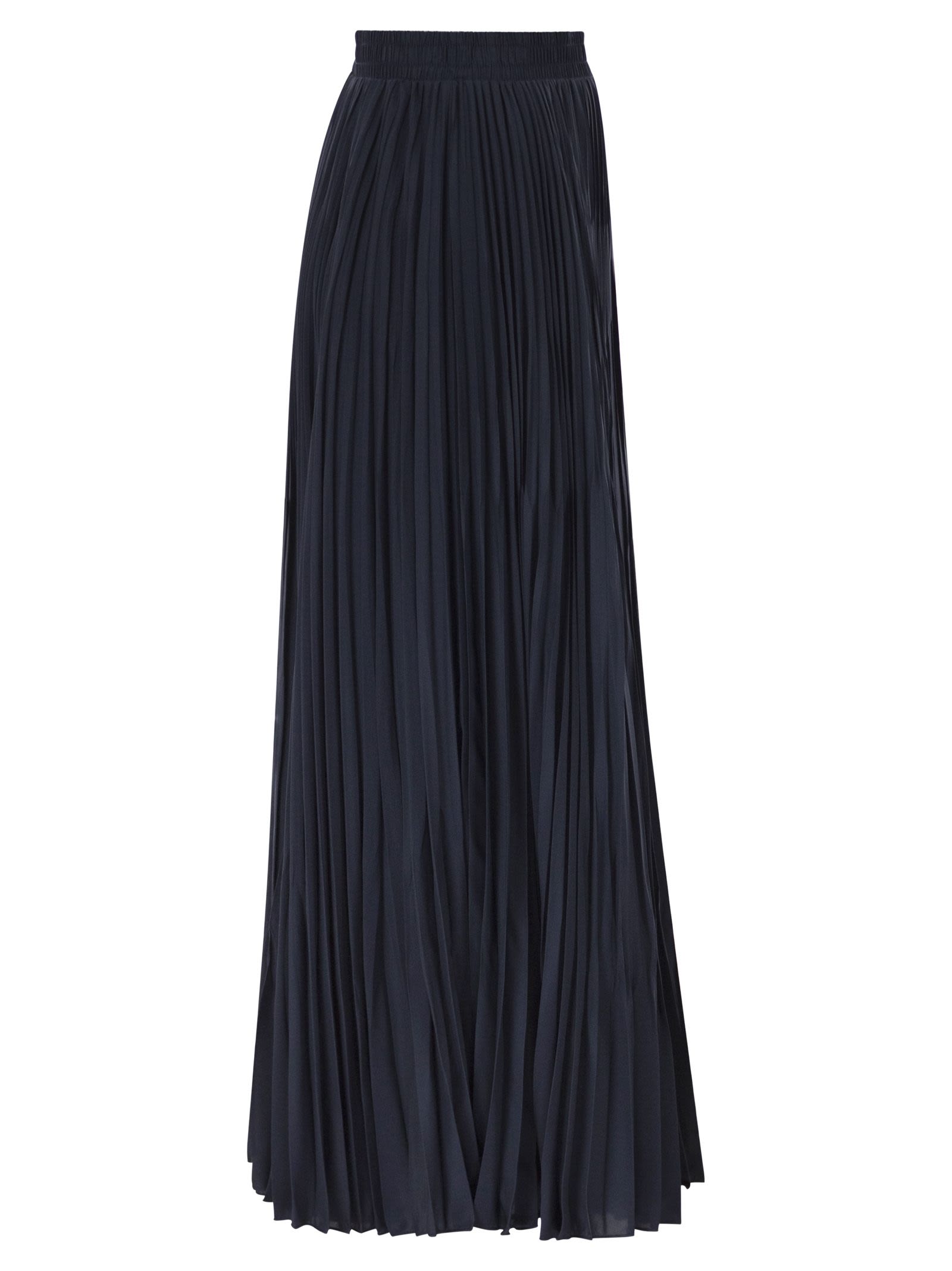 Weekend Maxmara Wkdfoggia Long Pleated Skirt In Fluid Fabric