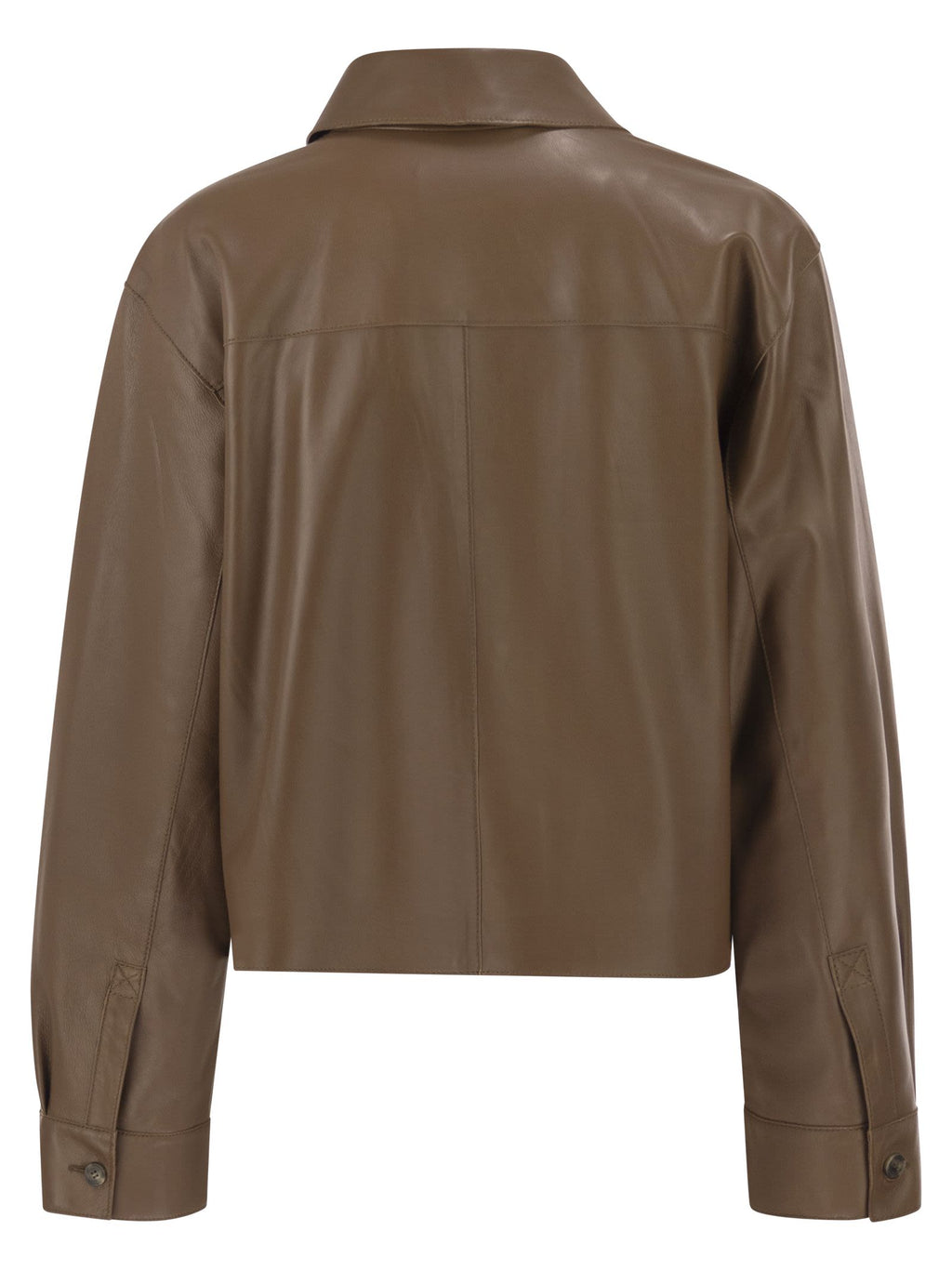 Weekend Maxmara Wkdpiovra Cropped Lamb Leather Jacket