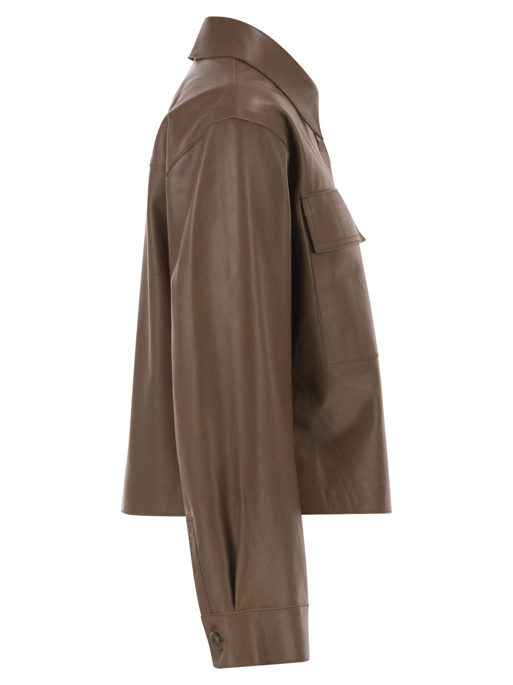 Weekend Maxmara Wkdpiovra Cropped Lamb Leather Jacket