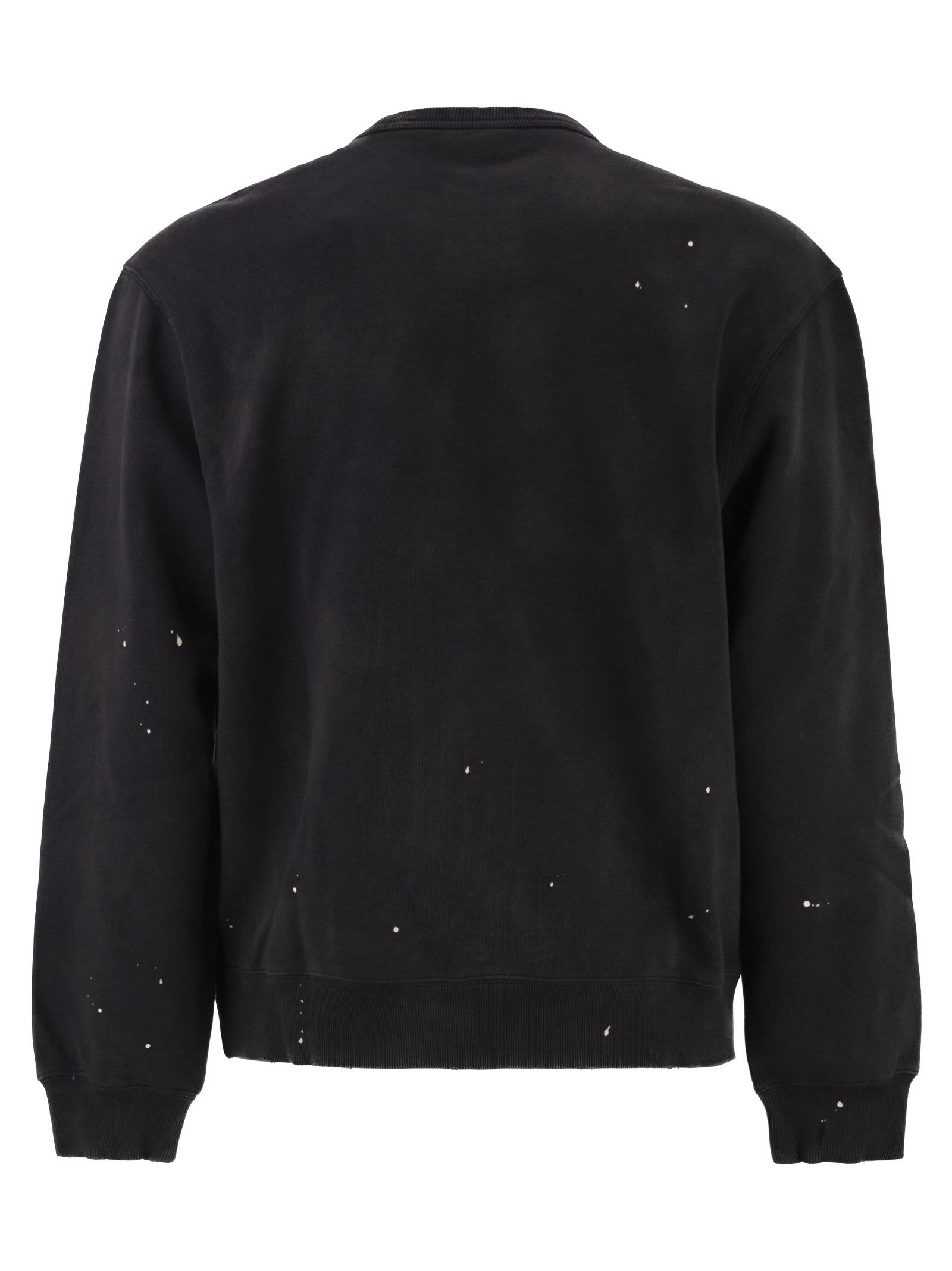 Carhartt Crew Neck Sweatshirt With Spray Effect Logo