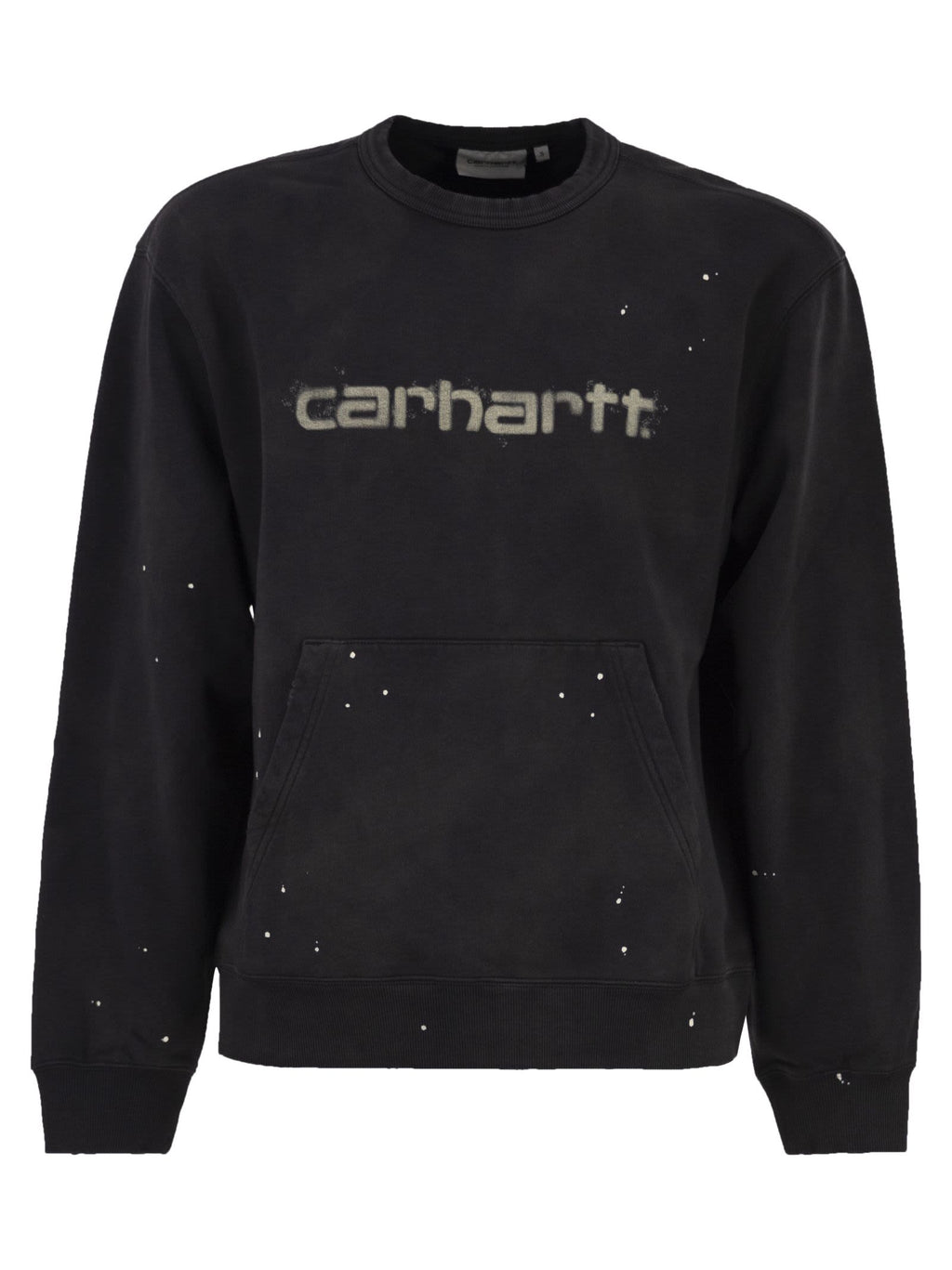 Carhartt Crew Neck Sweatshirt With Spray Effect Logo