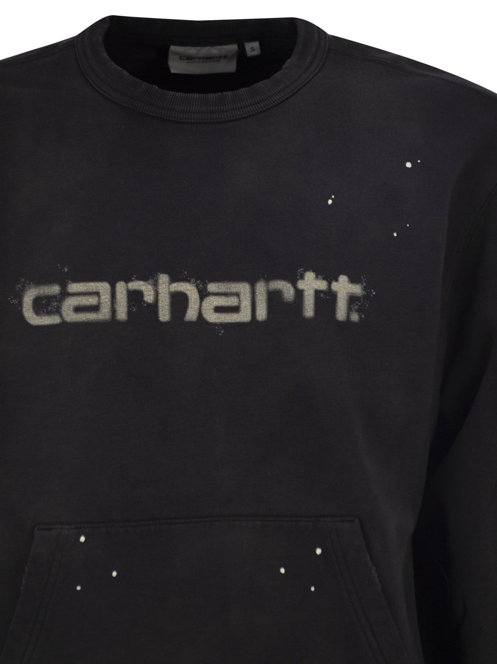 Carhartt Crew Neck Sweatshirt With Spray Effect Logo