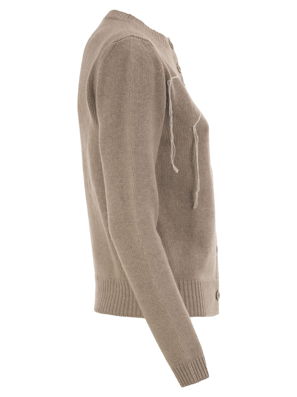 Fabiana Filippi Virgin Wool, Silk And Cashmere Cardigan With Jewel Embroidery