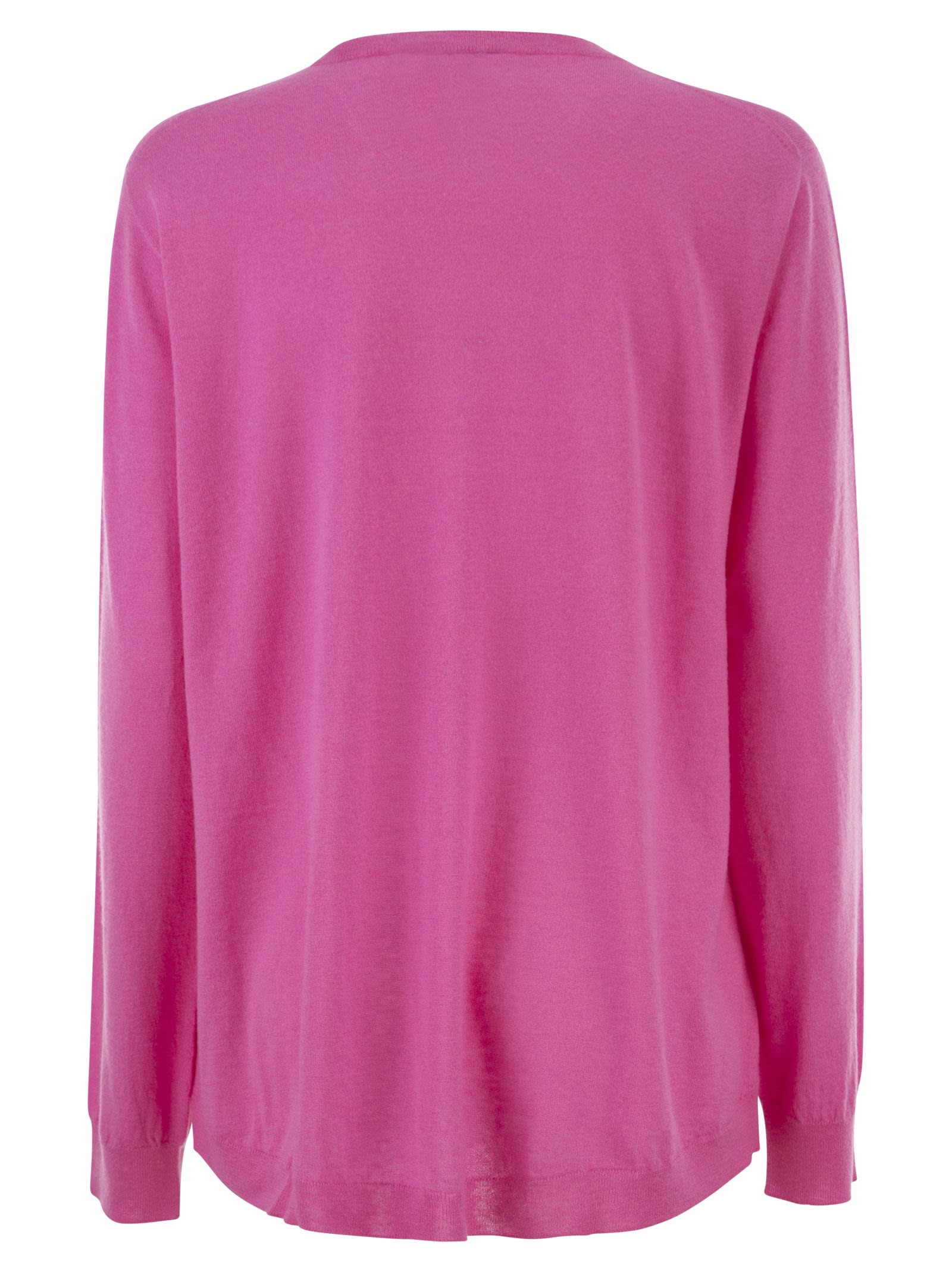 Vanisé Cashmere Crew Neck Jumper With Fluid Silhouette
