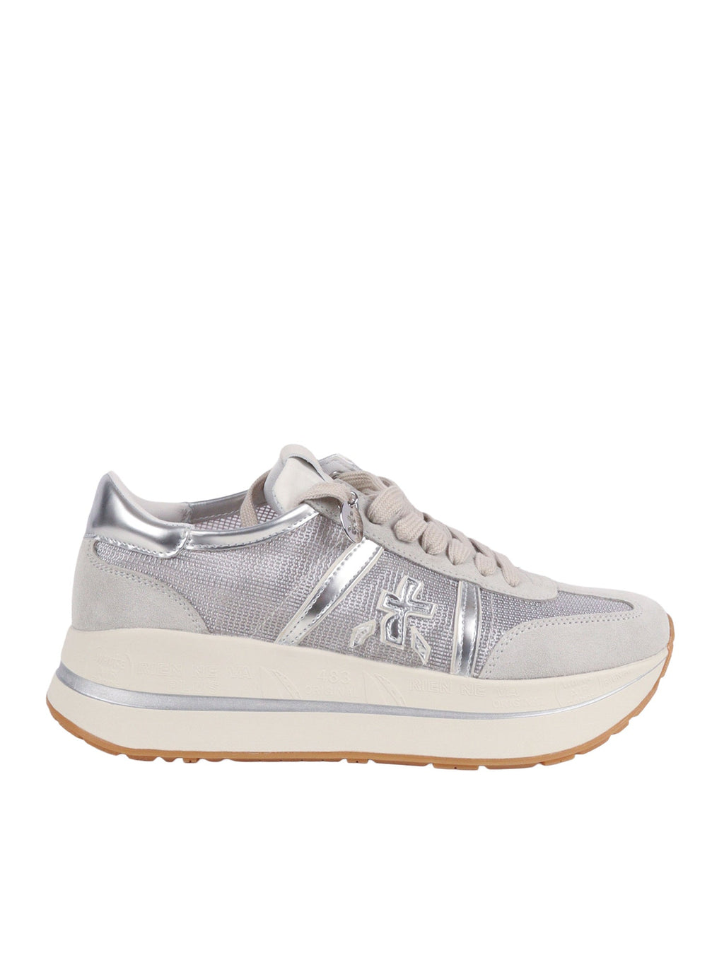 Premiata White Sneakers Bethcoin Silver