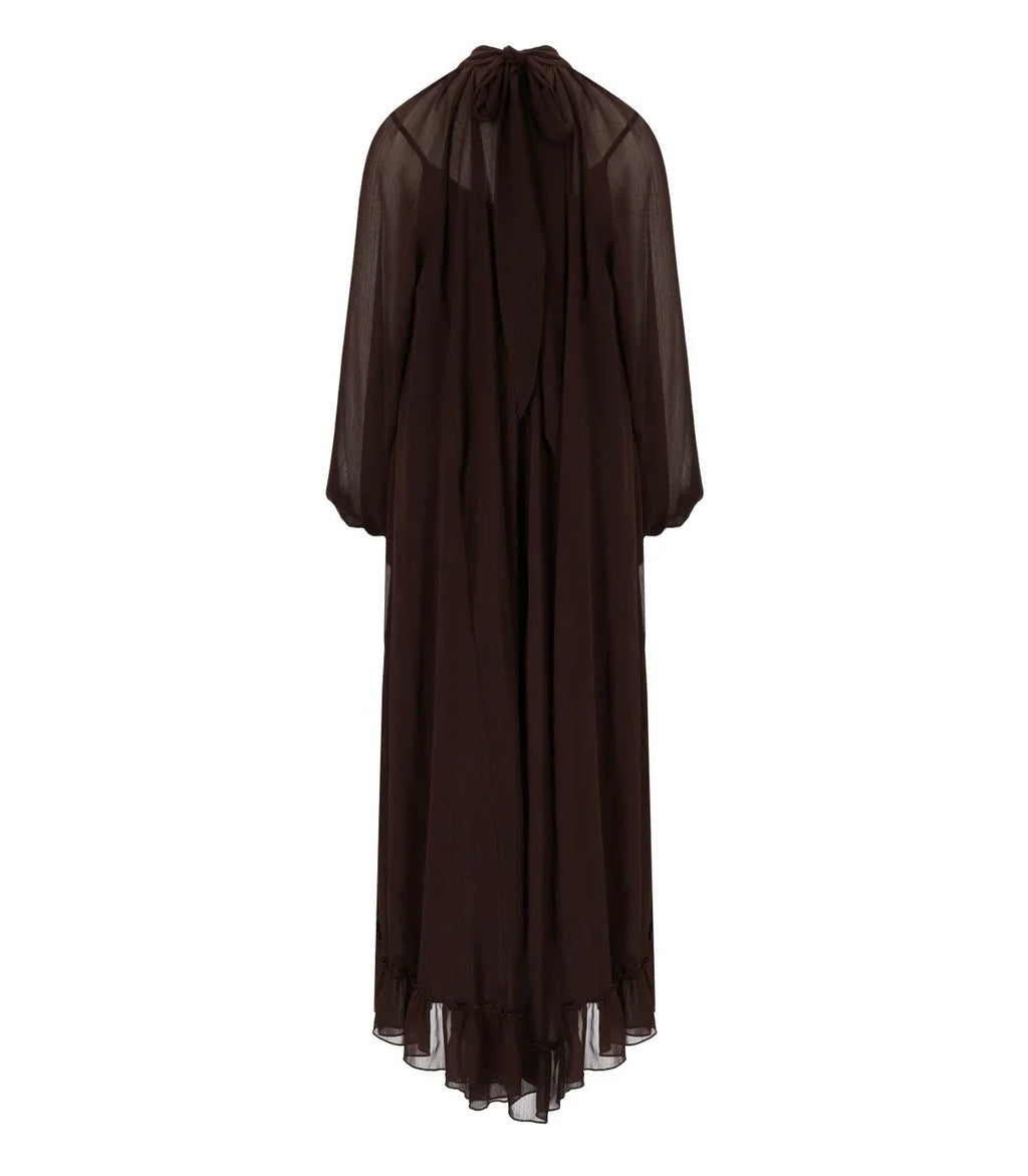 K.K. Chocolate Long Dress