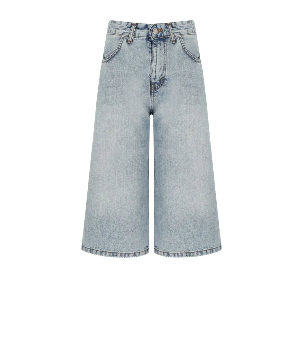 K.K. Light Blue Denim Bermuda Shorts
