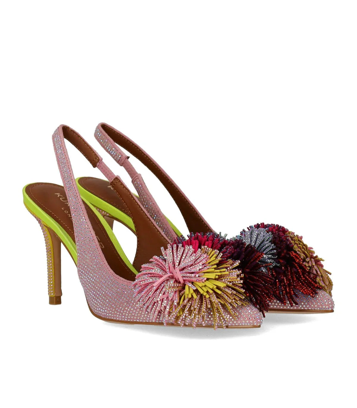 Kurt Geiger Pom Pom Pink Slingback Pump