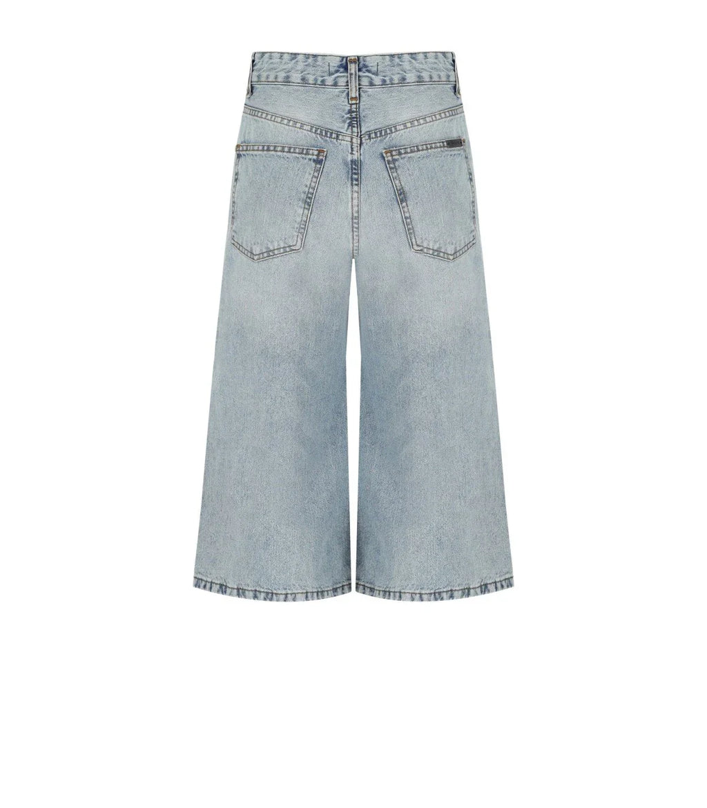 K.K. Light Blue Denim Bermuda Shorts