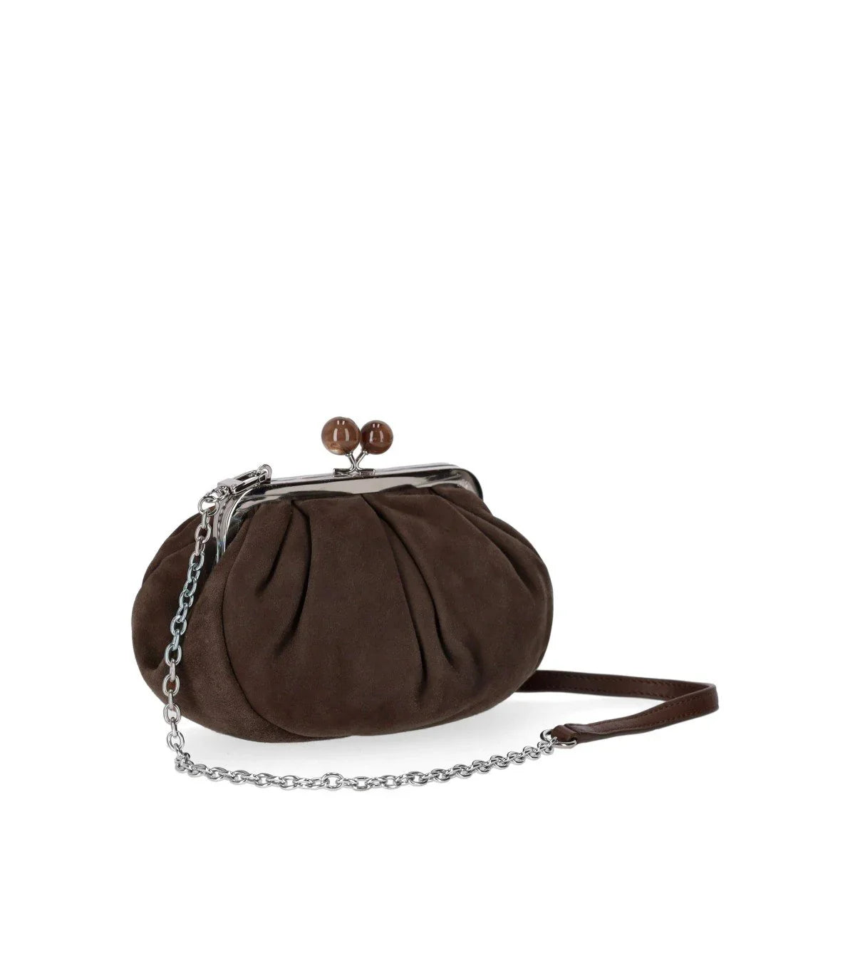Max Mara Weekend Pasticcino Valois Small Brown Clutch
