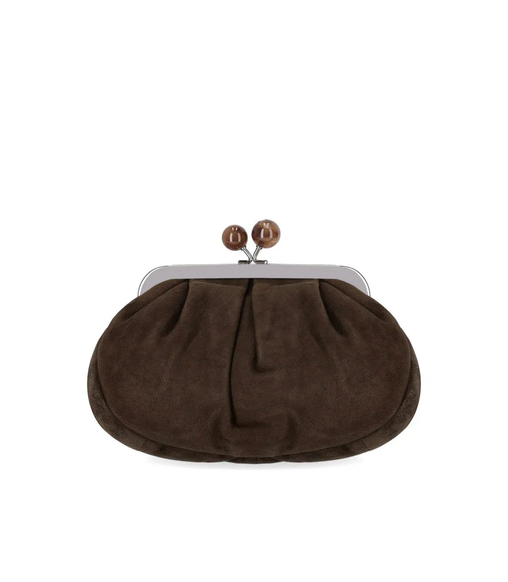 Max Mara Weekend Pasticcino Valois Small Brown Clutch