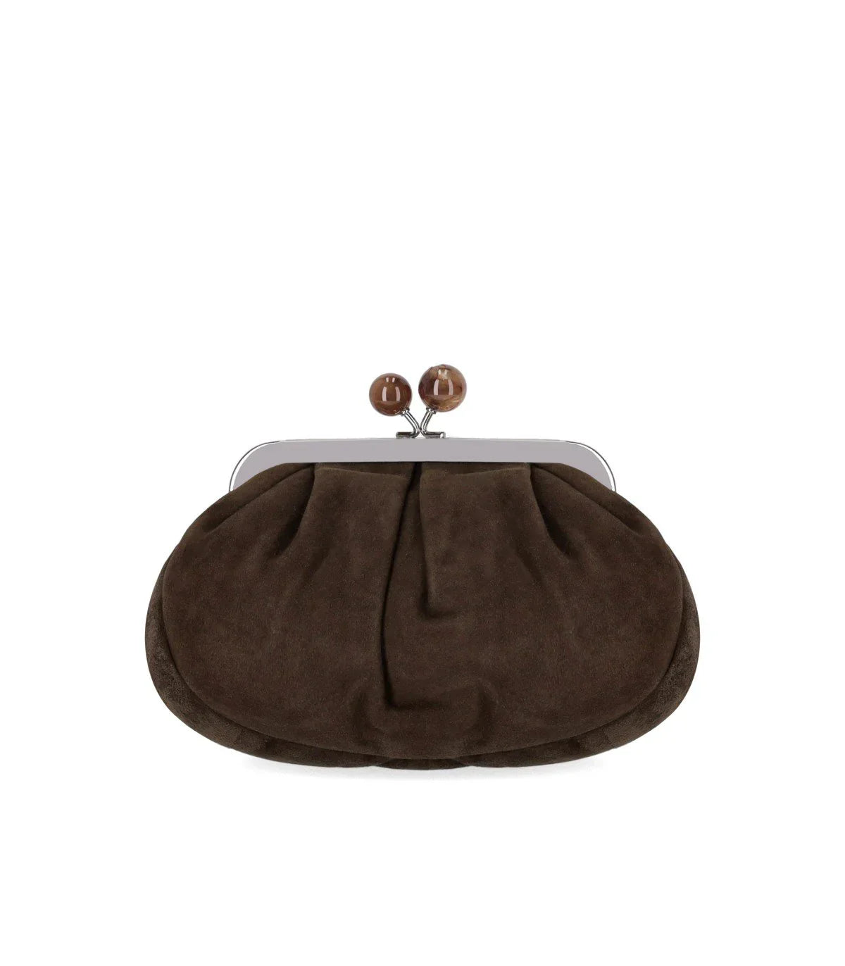 Max Mara Weekend Pasticcino Valois Small Brown Clutch