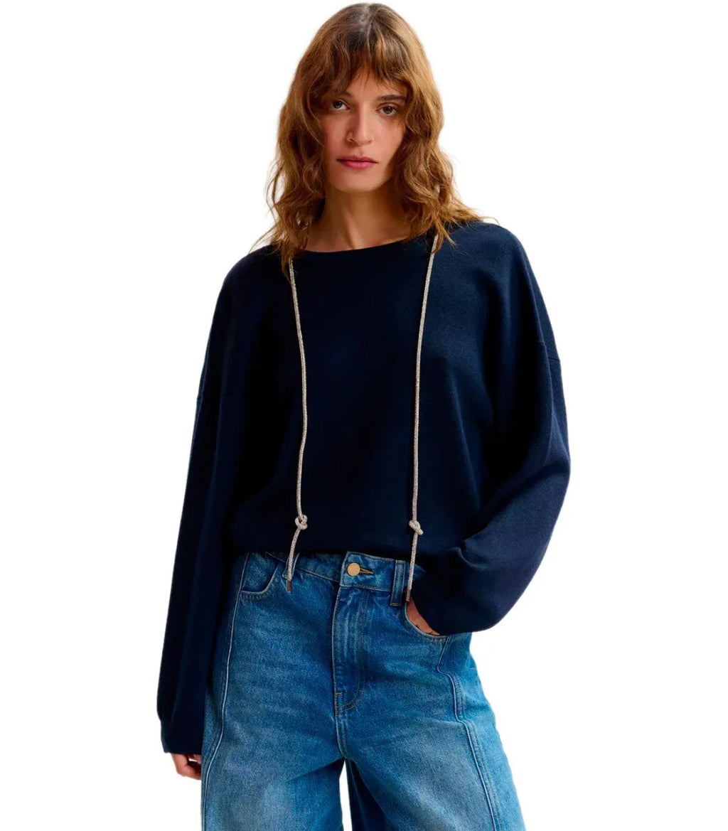 Essentiel Anywerp Navy Blue Pullover