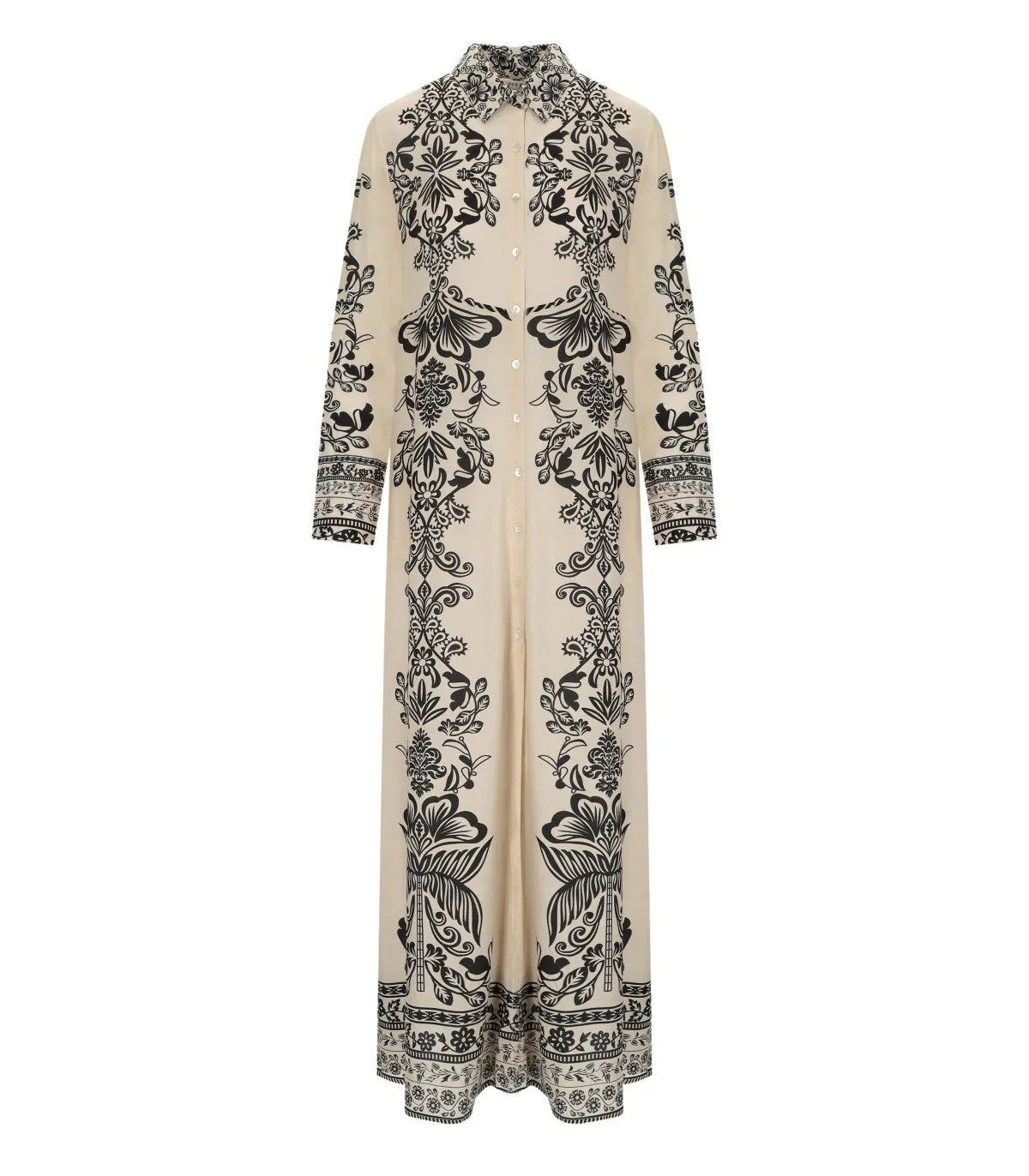 Pahiesa Formentera Ecru Shirt Dress
