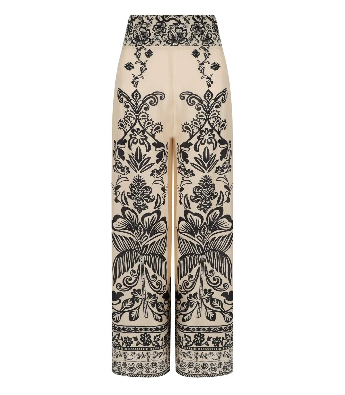 Pahiesa Formentera Ecru And Black Trousers