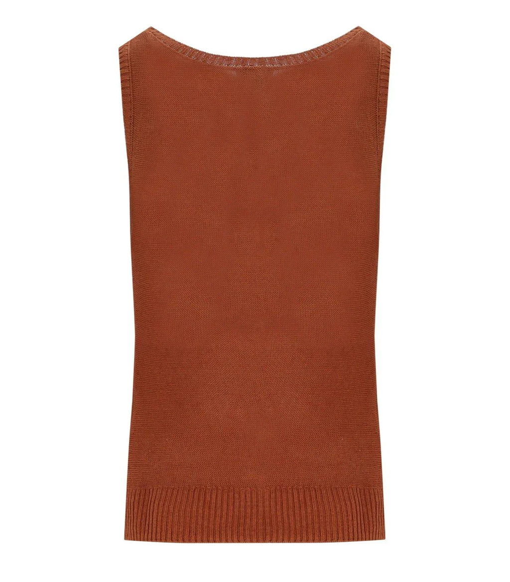 Mm Max Mara Brava Rust Red Top