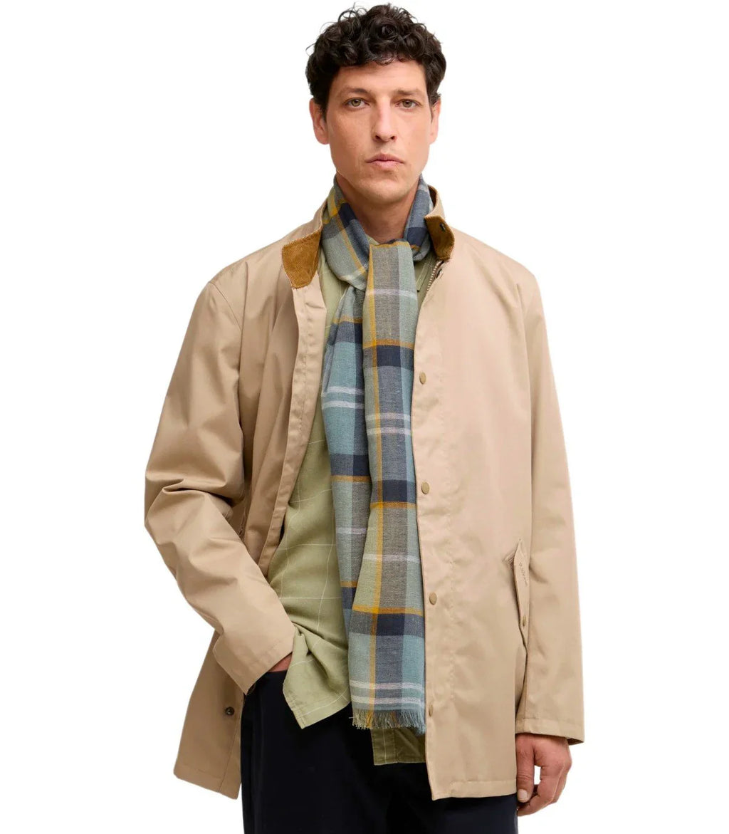Barbour Welton Green Blue Scarf
