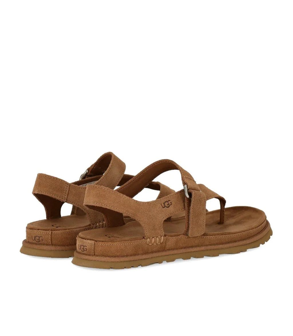 Ugg Goldengaze Toe Post Chestnut Sandal
