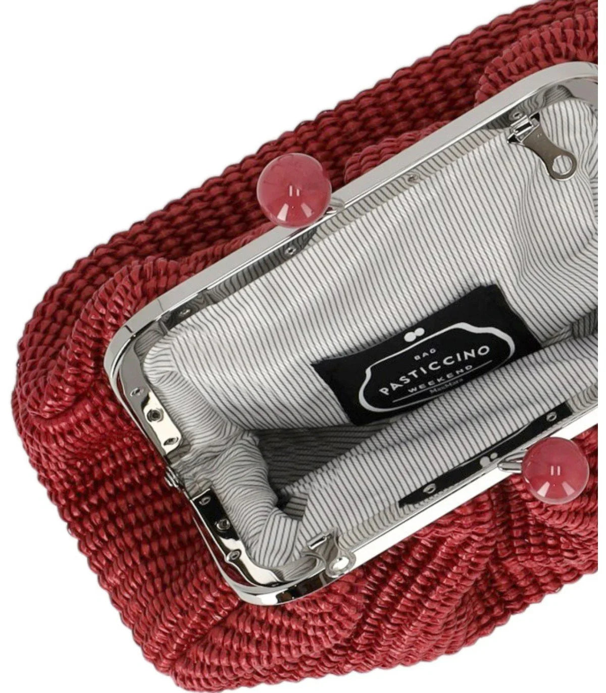 Max Mara Weekend Pasticcino Palmas Small Red Clutch