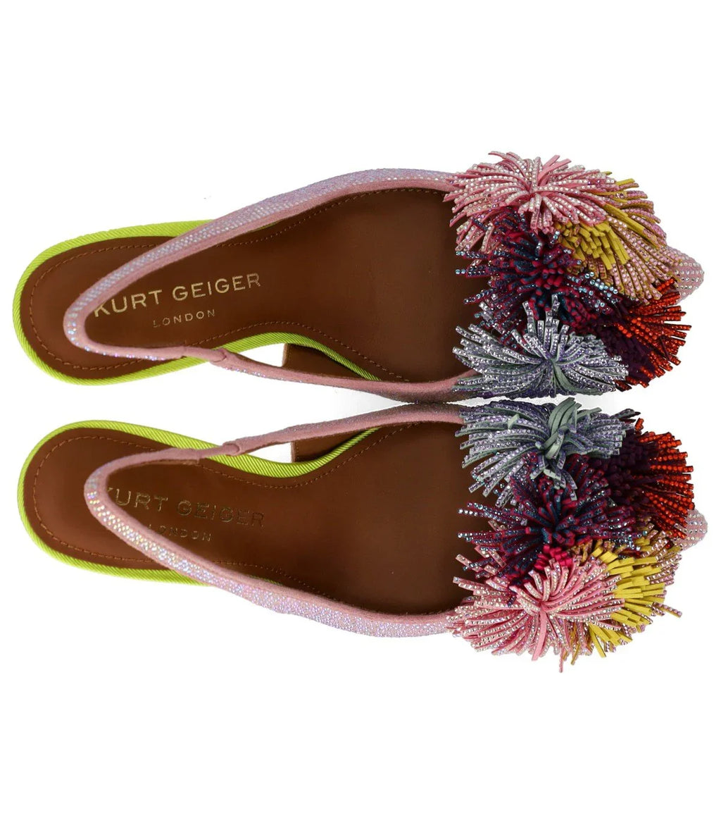 Kurt Geiger Pom Pom Pink Slingback Pump