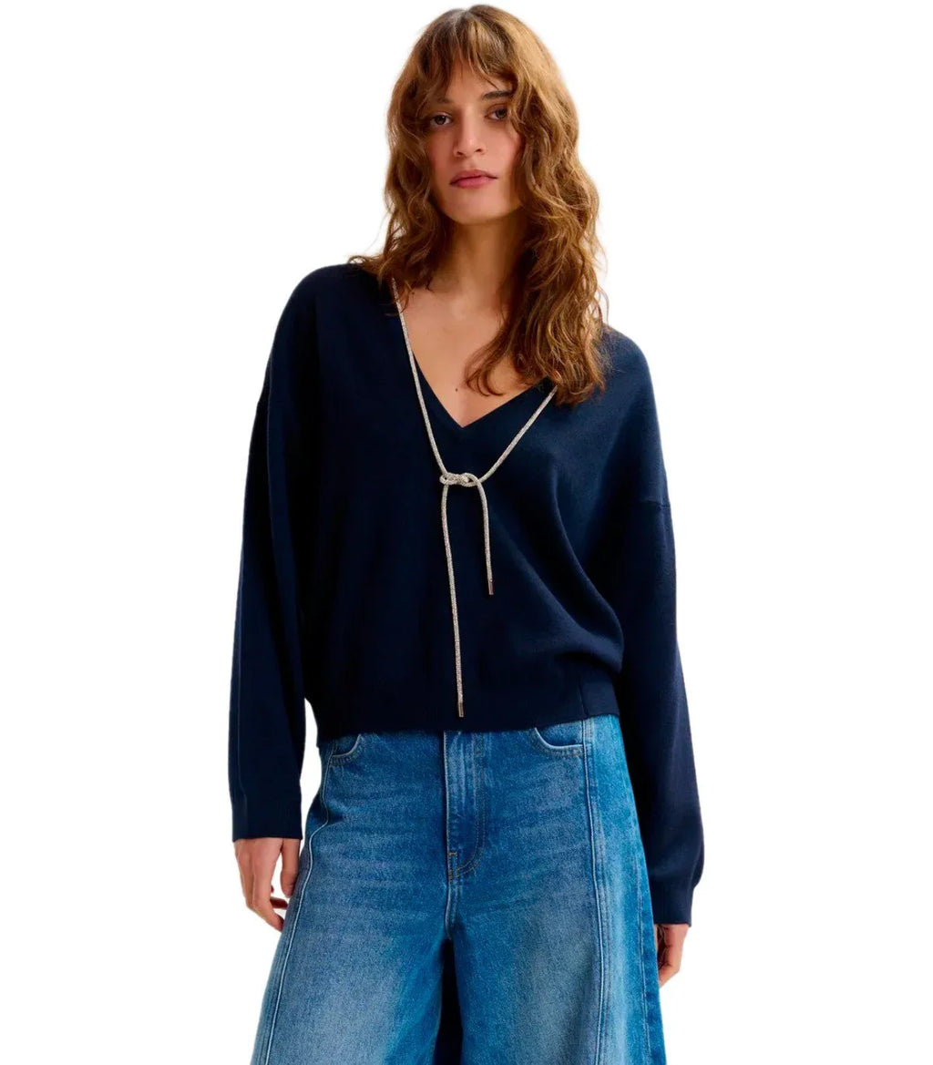 Essentiel Anywerp Navy Blue Pullover