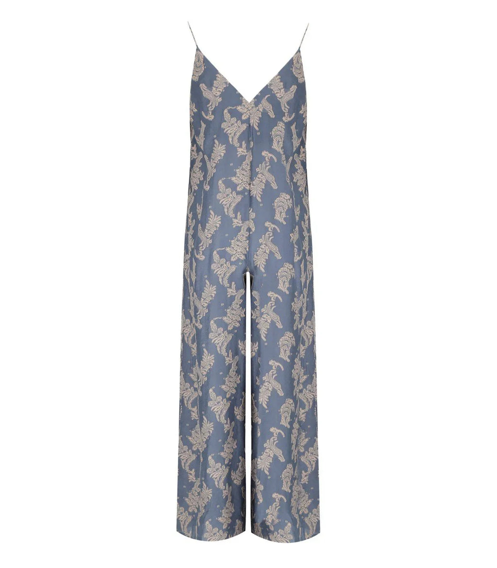 Traffic People Ithaca Blue Jumpsuit